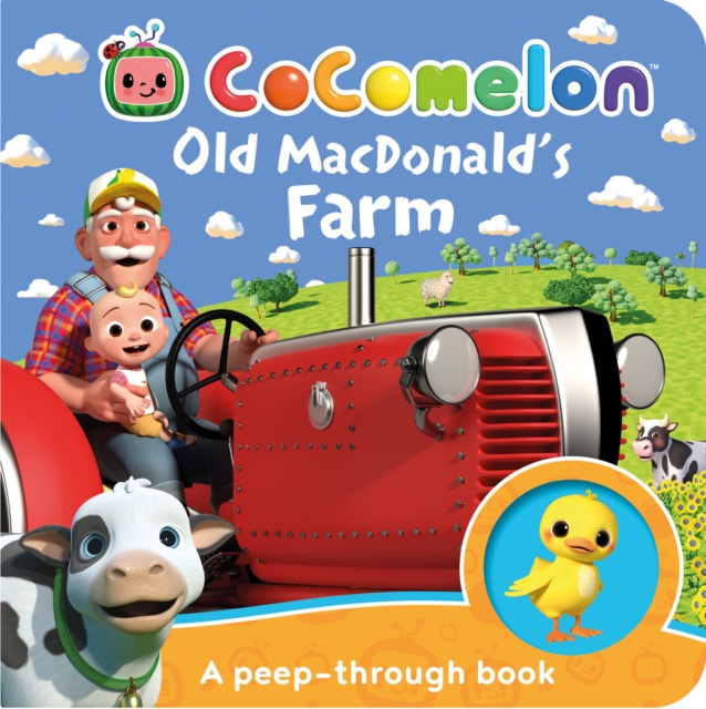 Official Cocomelon: Old MacDonald’s Farm: A peep-through book, Board book Book