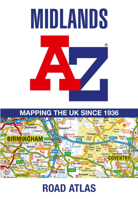 Midlands A-Z Road Atlas, Paperback / softback Book