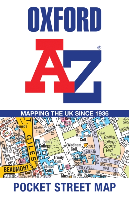 Oxford A-Z Pocket Street Map, Sheet map, folded Book