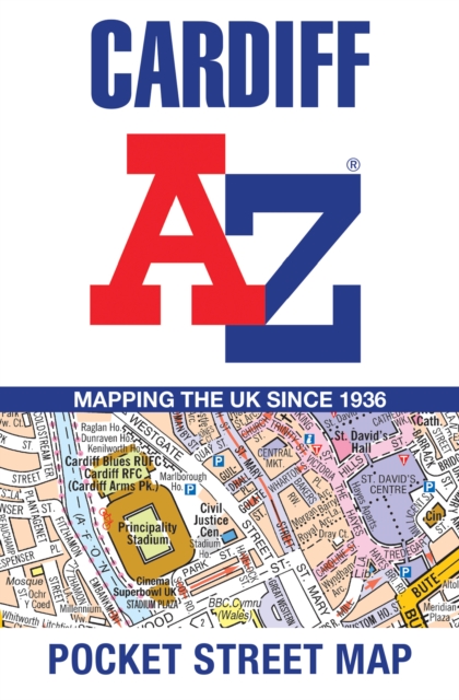 Cardiff A-Z Pocket Street Map, Sheet map, folded Book