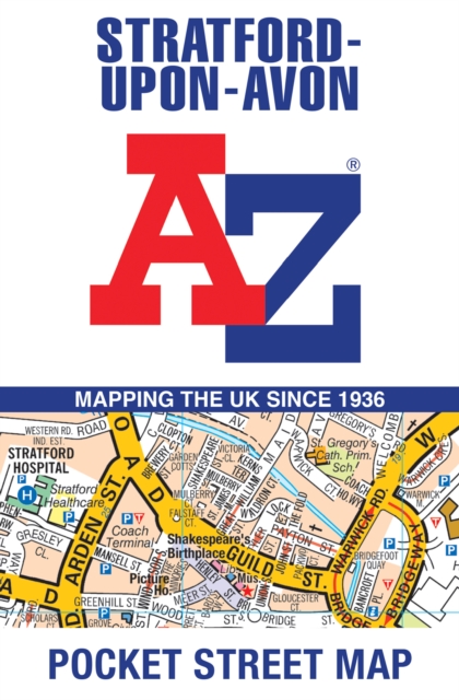 Stratford-Upon-Avon A-Z Pocket Street Map, Sheet map, folded Book