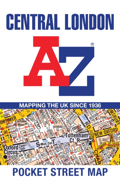 Central London A-Z Pocket Street Map, Sheet map, folded Book