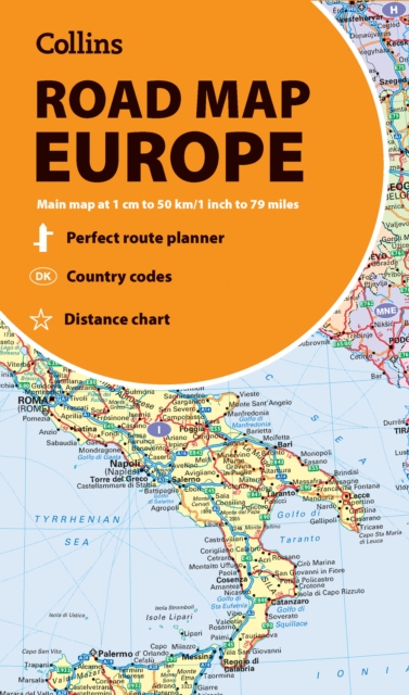 Collins Road Map of Europe : Folded Map, Sheet map, folded Book