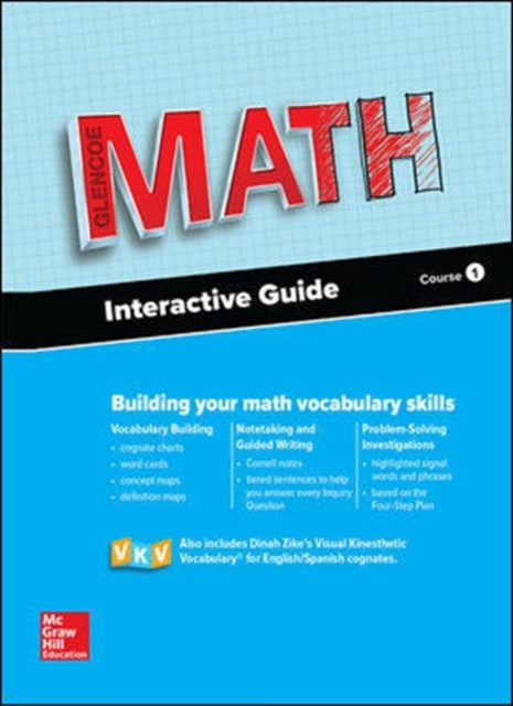 Glencoe Math, Course 1, Interactive Guide for English Learners, Student Edition, Paperback / softback Book