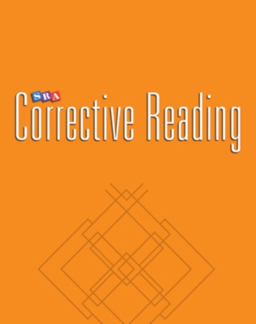Corrective Reading Decoding Level A, Teacher Material, Other book format Book