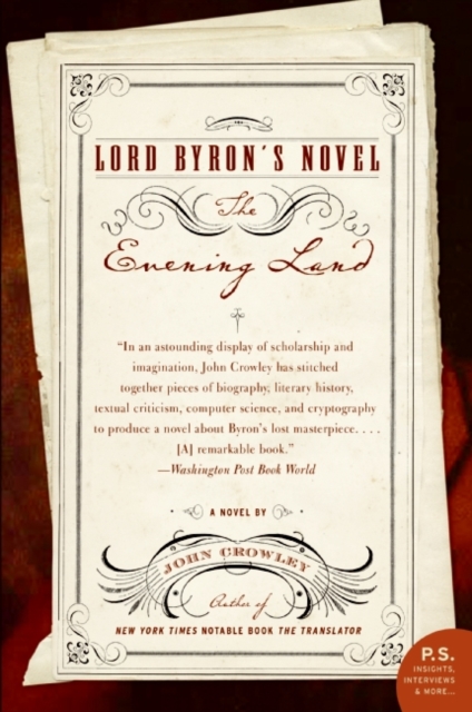 Lord Byron's Novel : The Evening Land, EPUB eBook