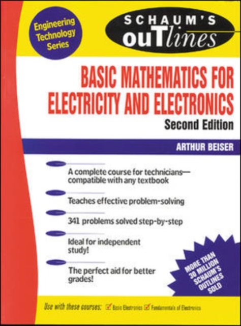 Schaum's Outline of Basic Mathematics for Electricity and Electronics, Paperback / softback Book