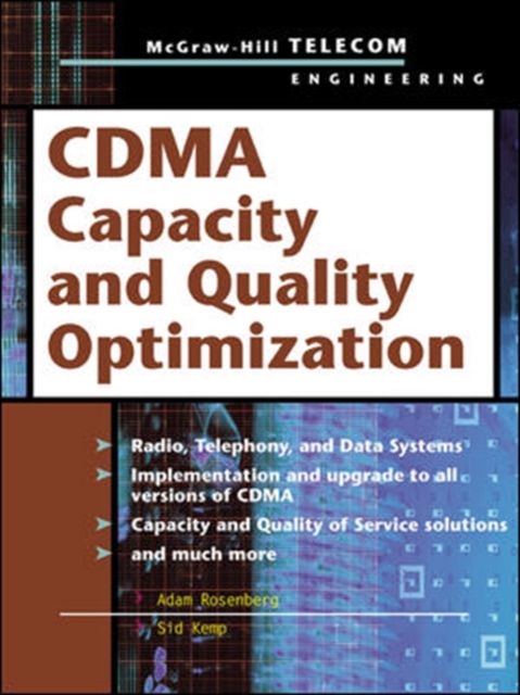 CDMA Capacity and Quality Optimization, Hardback Book