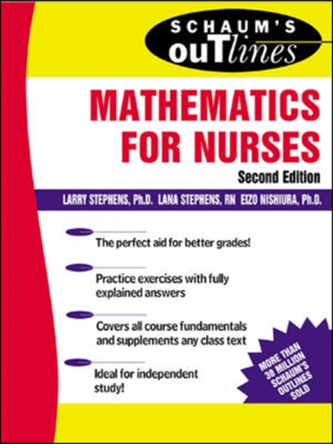 Schaum's Outline of Mathematics for Nurses, Paperback / softback Book