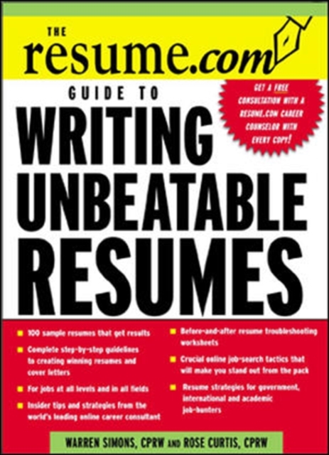 The Resume.Com Guide to Writing Unbeatable Resumes, EPUB eBook