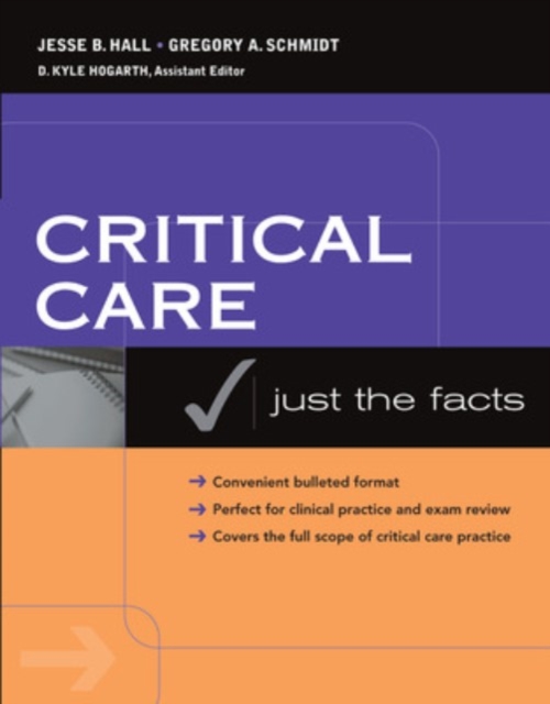 Critical Care: Just the Facts, Paperback / softback Book