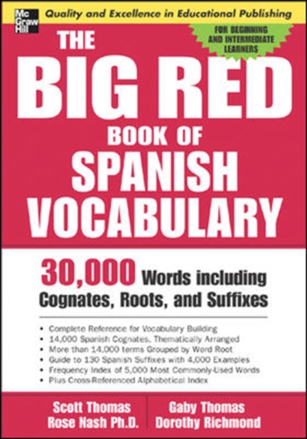 The Big Red Book of Spanish Vocabulary, Paperback / softback Book