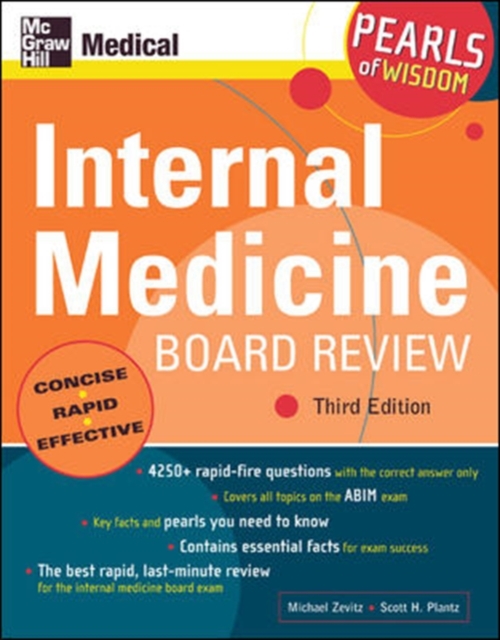 Internal Medicine Board Review: Pearls of Wisdom, Third Edition, Paperback / softback Book