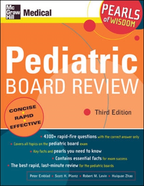 Pediatric Board Review: Pearls of Wisdom, Third Edition, Paperback / softback Book