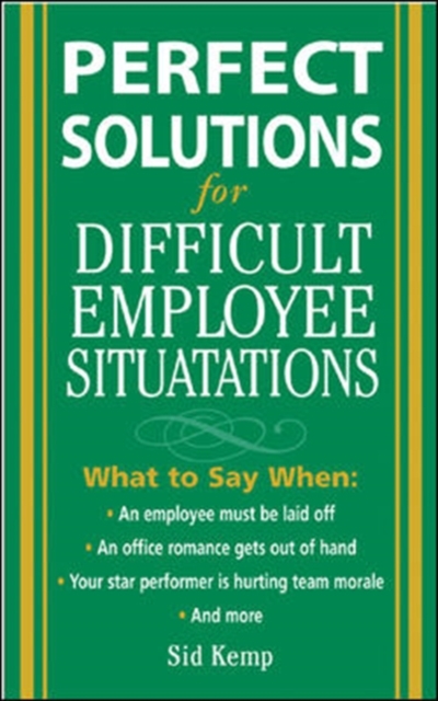 Perfect Solutions for Difficult Employee Situations, PDF eBook