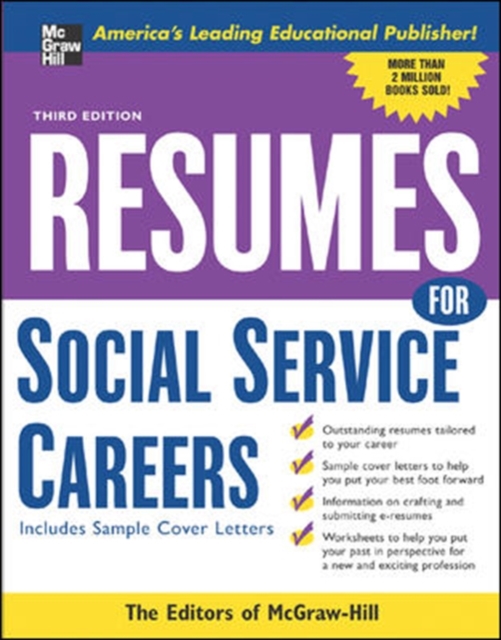 Resumes for Social Service Careers, Paperback / softback Book