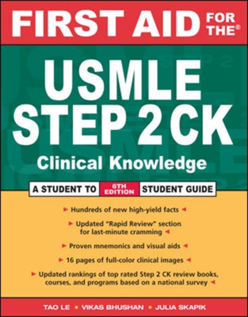 First Aid for the USMLE Step 2 CK, Paperback / softback Book