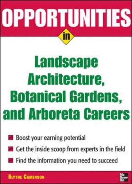 Opportunities in Landscape Architecture, Botanical Gardens and  Arboreta Careers, PDF eBook