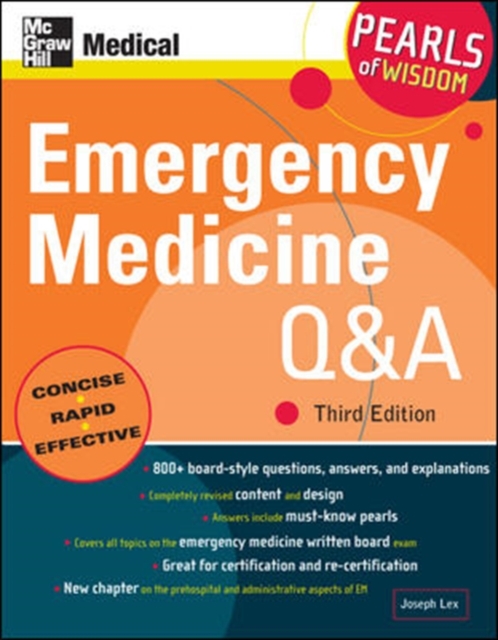 Emergency Medicine Q&A: Pearls of Wisdom, Third Edition, Paperback / softback Book