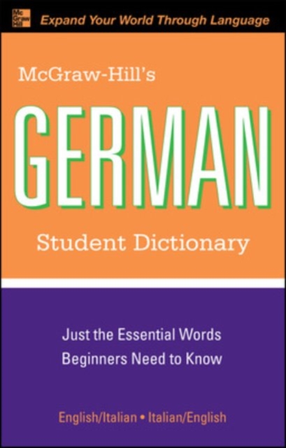 McGraw-Hill's German Student Dictionary, EPUB eBook