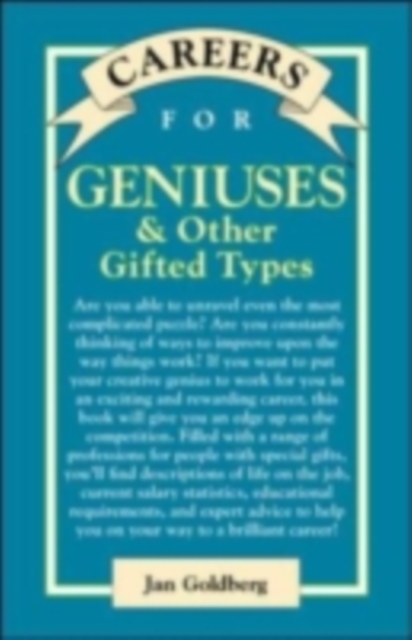 Careers for Geniuses & Other Gifted Types, PDF eBook