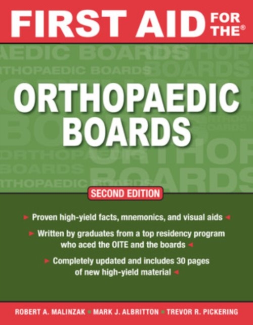 First Aid for the Orthopaedic Boards, Second Edition, Paperback / softback Book