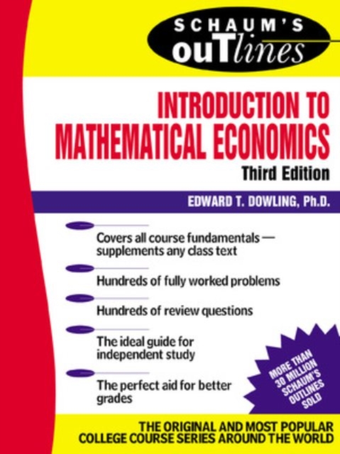 Schaum's Outline of Introduction to Mathematical Economics, 3rd Edition, EPUB eBook