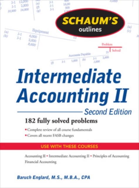 Schaum's Outline of Intermediate Accounting II, 2ed, Paperback / softback Book