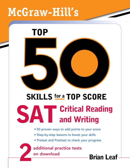 McGraw-Hill's Top 50 Skills for a Top Score: SAT Critical Reading and Writing, EPUB eBook