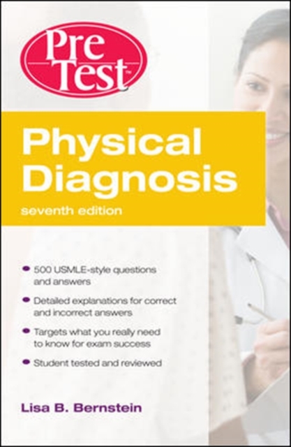 Physical Diagnosis PreTest Self Assessment and Review, Seventh Edition, Paperback / softback Book