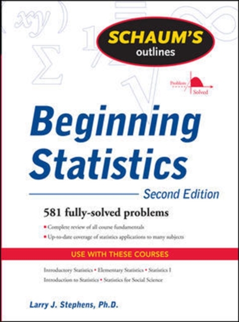 Schaum's Outline of Beginning Statistics, Second Edition, EPUB eBook