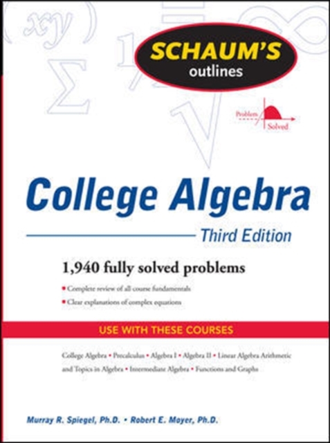 Schaum's Outline of College Algebra, Third Edition, EPUB eBook