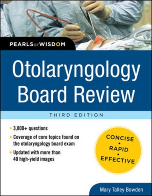 Otolaryngology Board Review: Pearls of Wisdom, Third Edition, Paperback / softback Book