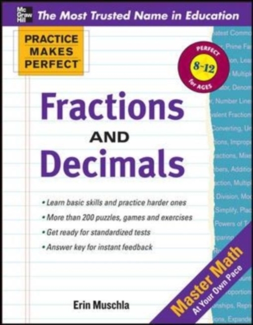 Practice Makes Perfect Fractions, Decimals, and Percents, EPUB eBook