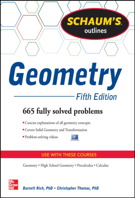 Schaum's Outline of Geometry, 5th Edition : 665 Solved Problems + 25 Videos, EPUB eBook