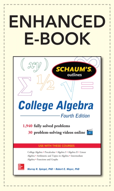 Schaum's Outline of College Algebra, 4th Edition, EPUB eBook
