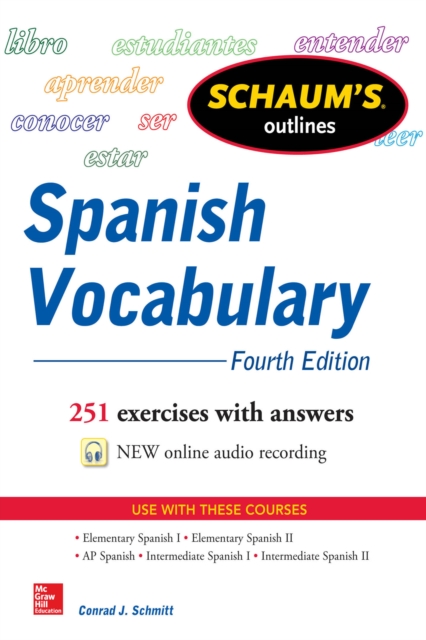 Schaum's Outline of Spanish Vocabulary 4E EBOOK, EPUB eBook