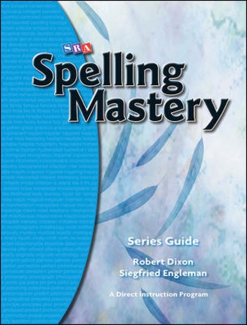 Spelling Mastery, Series Guide, Book Book