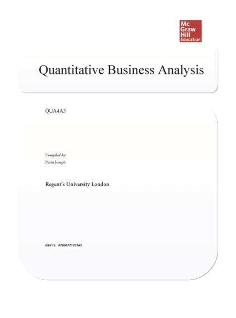 Ebook: Quantitative Business Analysis, PDF eBook