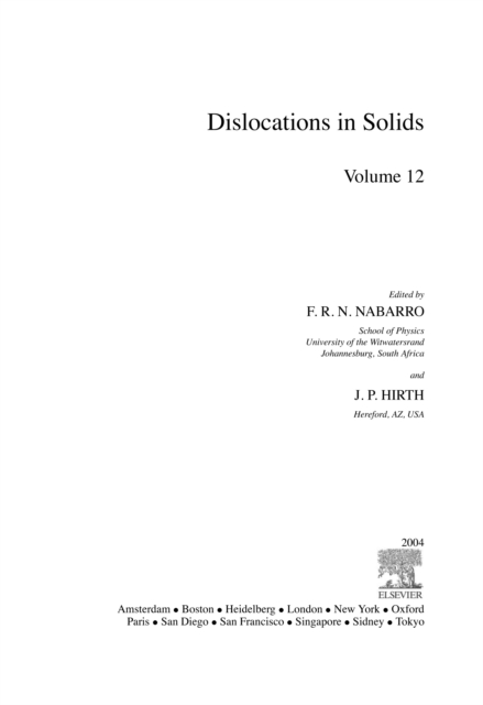 Dislocations in Solids, PDF eBook