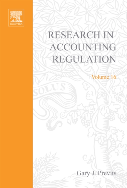 Research in Accounting Regulation, PDF eBook