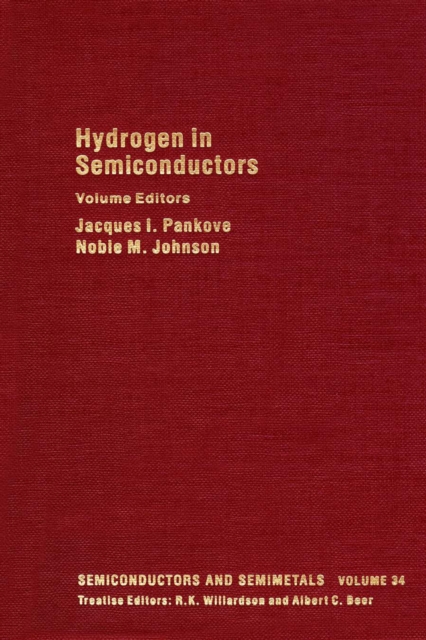 Hydrogen in Semiconductors : Hydrogen in Silicon, PDF eBook