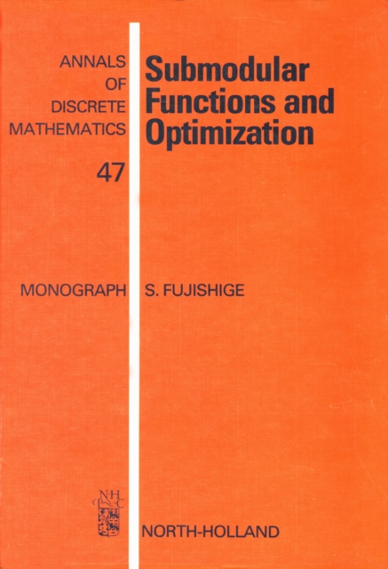 Submodular Functions and Optimization, PDF eBook