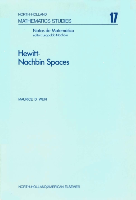 Hewitt-Nachbin Spaces, PDF eBook