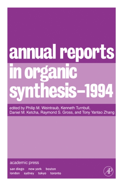 Annual Reports in Organic Synthesis 1994, PDF eBook