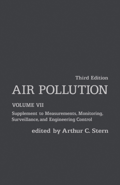 Air Pollution : Supplement to Measurements, Monitoring, Surveillance, and Engineering Control, PDF eBook