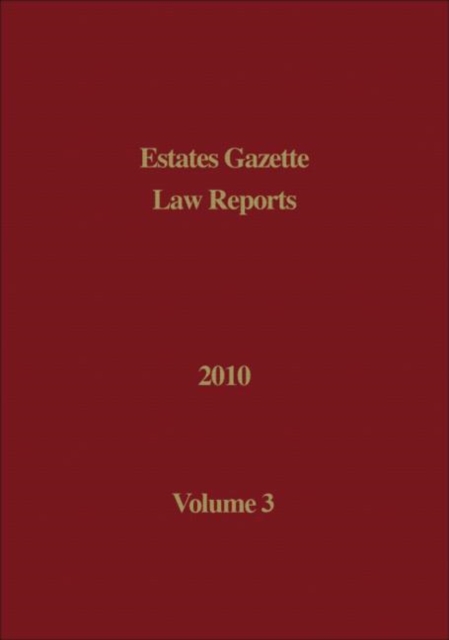 EGLR 2010 Volume 3, Hardback Book
