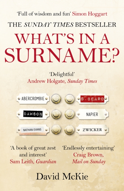 What's in a Surname? : A Journey from Abercrombie to Zwicker, Paperback / softback Book