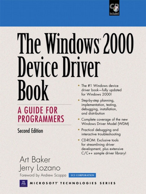 The Windows 2000 Device Driver Book : A Guide for Programmers, Mixed media product Book