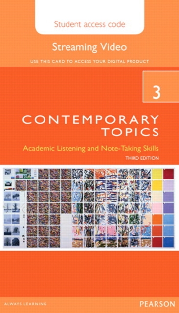 Contemporary Topics 3 Streaming Video Access Code Card, Digital product license key Book